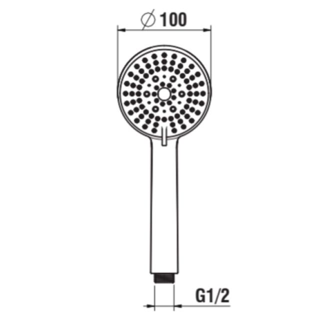 Handbrause Stella 100 3F mit
RubiClean, 3 Strahlarten, Chrom
Durchflussmenge Aquair
(l/min - 3 bar): 12.2