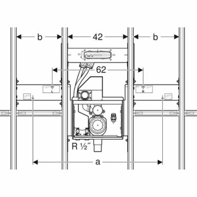 GIS SET 461.471
ZU GEB. ONE WT U. ONE WANDARM.
A 59 CM
