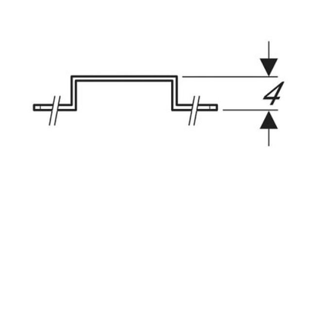 MEPLA placca di montaggio
rientranza semplice 601.733