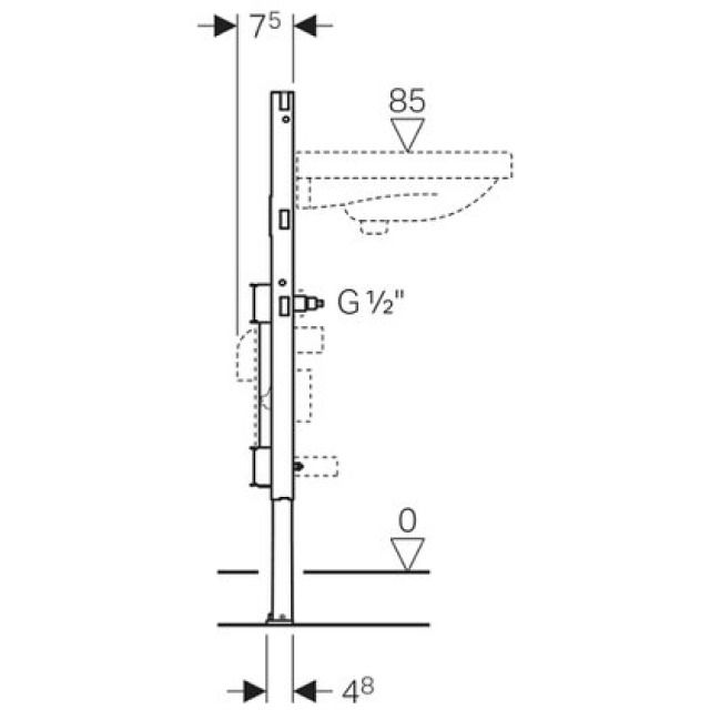DUOFIX elemento per lavabo
111.574 JRG rub.monof.1 WZ
tipo 98