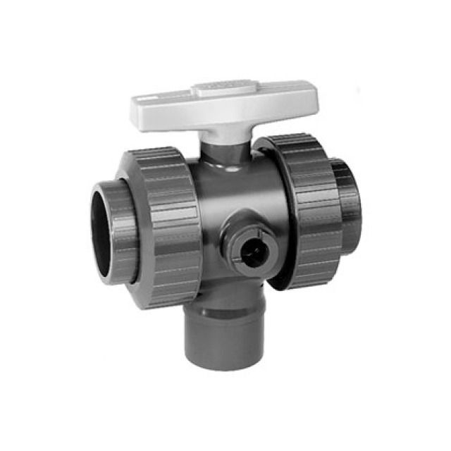 GF PVC valv. sfera 3 vie EPDM
161 543 407
63 mm