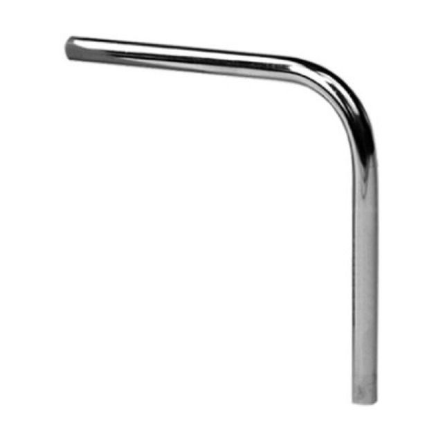 Tubo di raccordo SIMILOR
124 x 100 mm, D 10 mm, curvato
senza raccordo ad innesto
Colori: cromato