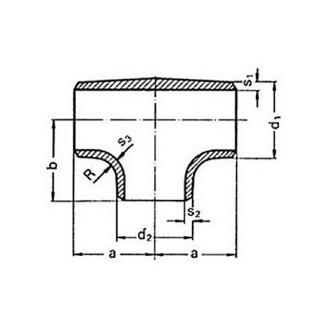 T-STÜCKE RED NAHTLOS, KÄLTEBS
76.1 X 60.3 X 76.1 MM
P 235GH / EN 10253-2-A
SA2.5 + 2K / 1 X 60µ KÄLTEBES
1 X 2-KOMPONENTEN EPOXIDHARZ-
GRUNDBESCHICHTUNG (ROT)