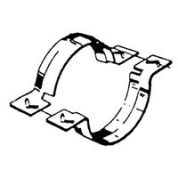 Pipex-Morsetto del tubo di caricamento, nero, con clip, senza piedini