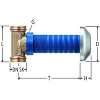 Valvola diritta sottomuro Optiflex, 86135
