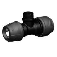 +GF+ iJOINT, T di transizione 90° con filettatura esterna