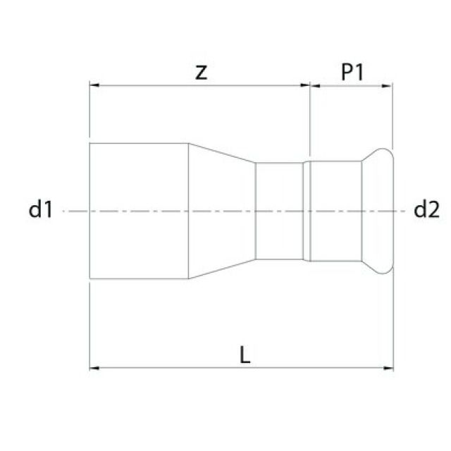 Profitec PressSteel
Press-Reduzierstück, 76.1-54mm