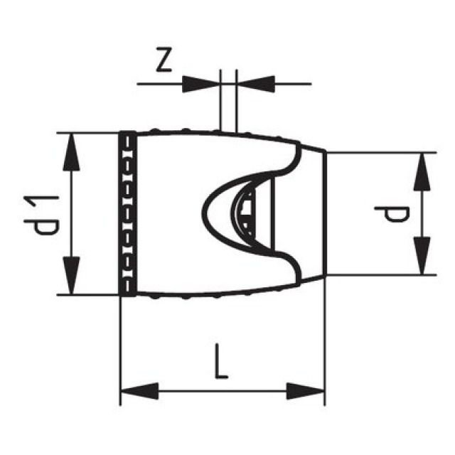 IFIT adattatore per tubo
762.101.035   32 mm