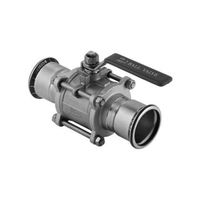 Mapress Valvola a sfera con leva di comando, flangiata