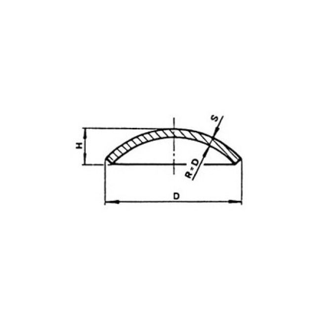 tappo bombato da saldare AC 37
133.0x4 mm