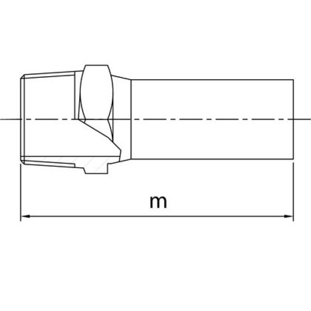 PROFITEC PRESSINOX - FIG. 27
PEZZO ADATTORE CON FILETTO M
CON TERMINALE DI INSERIMENTO
1 1/4" - 35 MM