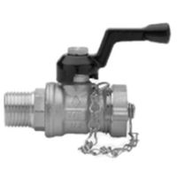 Valvola a sfera con leva in alluminio
