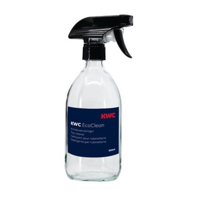 Detergente per rubinetti
KWC Eco Clean
1 flacone e 1 tab - Flasche aus Medizinalglas
Lieferumfang: 1 Flasche und
1 Tab