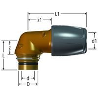 Collegamento a innesto a gomito Optiflex-Profix, 85156