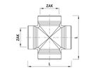 HAWLE Kreuz T-Stück ZAK, 6514