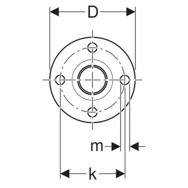 Flangia acciaio inox
33749  PN 10/16       76 MM
con terminale maschio