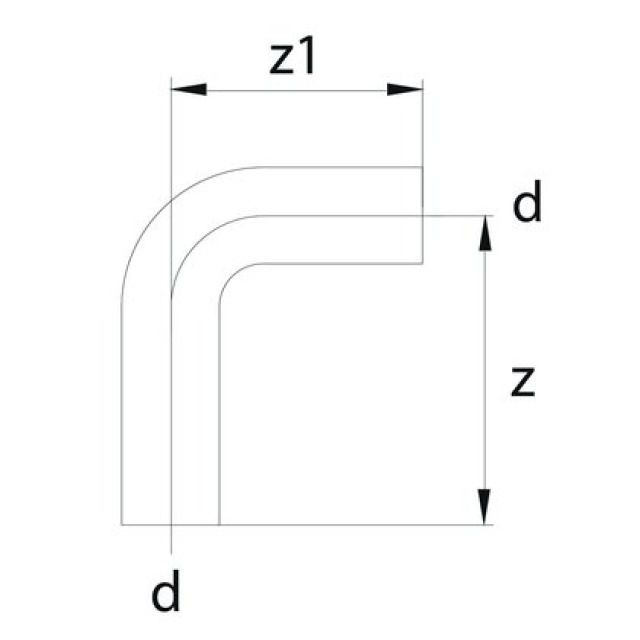 Profitec PressSteel
Press-Passbogen, 90°, 22mm