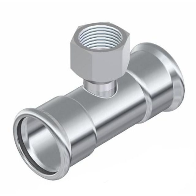 PROFITEC PRESSINOX-FIG. 12
TEE CON PARTE FILETTATA F
76.1 - 2" - 76.1 MM