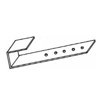 Gancio dritto per fissaggio coperture a coppella del tetto