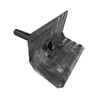 Troppopieno di emergenza, 2 x 45°, con piano piegato