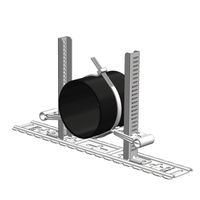 Morsetto per tubi ad inserimento Starfix preassemblato con staffa e cinghia