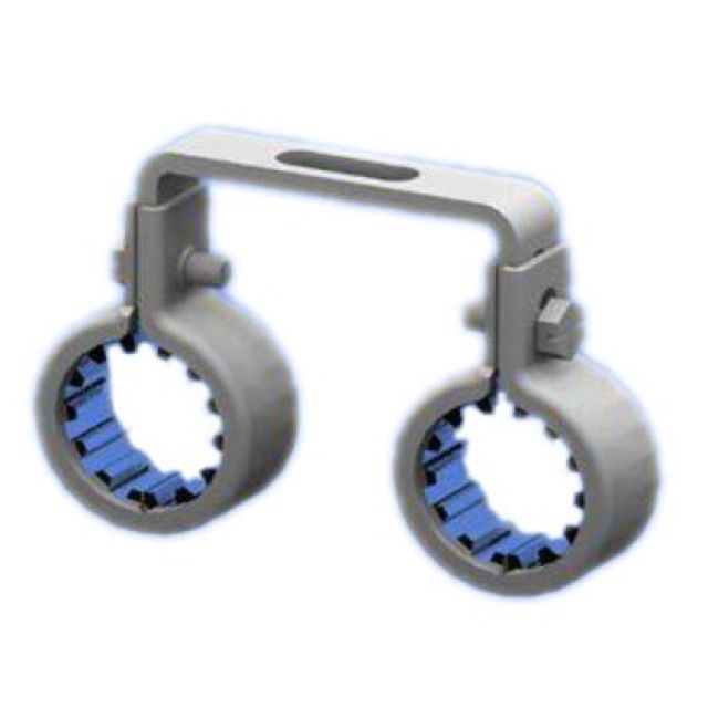 DOPPELROHRSCHELLE
MIT GUMMI 3/4"
PROMATVERZINKT