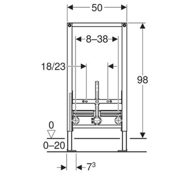 DUOFIX elemento bidet sospeso
111.541
tipo 98