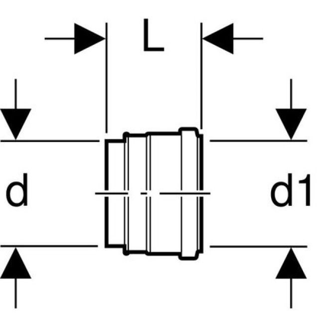 GEBERIT manicotto per WC
366.065
d 90-90