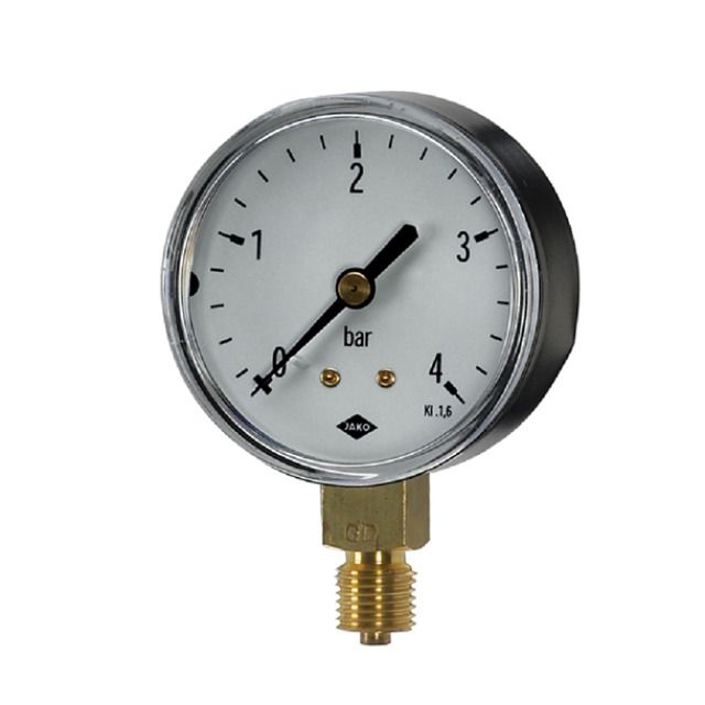 manometro con att. posteriore
N°52  63 mm  0 - 60 bar   1/4"