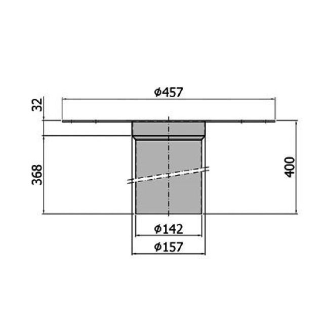ACO DACHAB. VERLAENGER.MEHRT
416400 M. KLEBEFLANSCH H=400MM