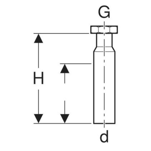GEBERIT ANSCHLUSSSTUTZEN SCHW.
152.115        1 1/4" - 50 MM