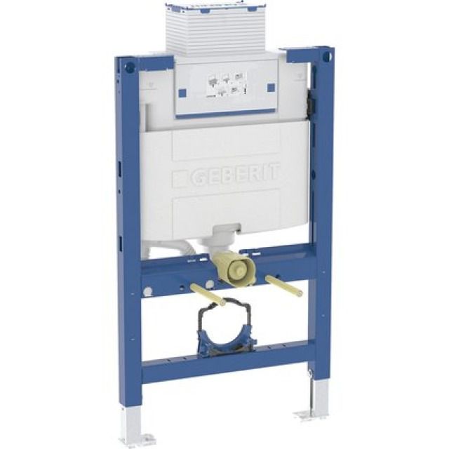 Elemento Geberit Duofix WC sospeso
Omega, Altezza 82cm, Larghezza 54cm
Cassetta di risciacquo da incasso
azionamento dall_alto o frontale
Valvola regolazione 1/2" laterale
o dietro a sx, piedini regolabili - Telaio di montaggio, Tubo isolante
per tubo di alimentazione acqua
Geberit AquaClean
Sporgenza ma...