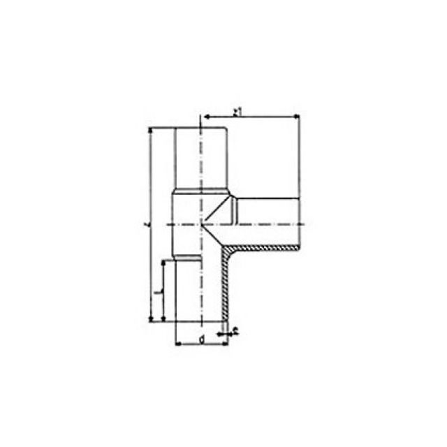 PE tee uguale PE100 SDR17/S8
753.200.814
110 mm