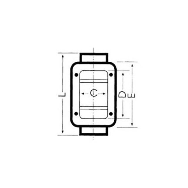 pezzo ispe. rettangolare ghisa
669630
NW 150