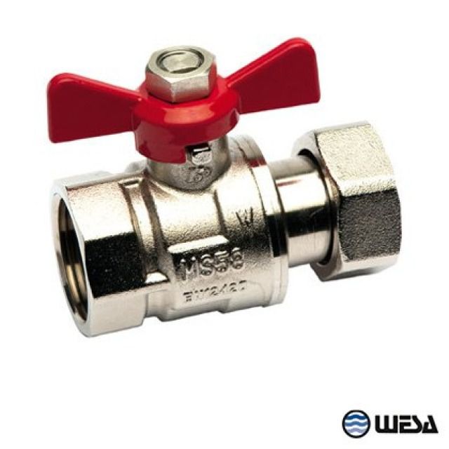 Wesa Kugelhahn Messing
3/4"IG-1"ÜWM