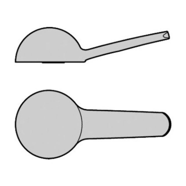 Leva di comando MILOR
completto, marcatura verso
il basso
Colori: cromato