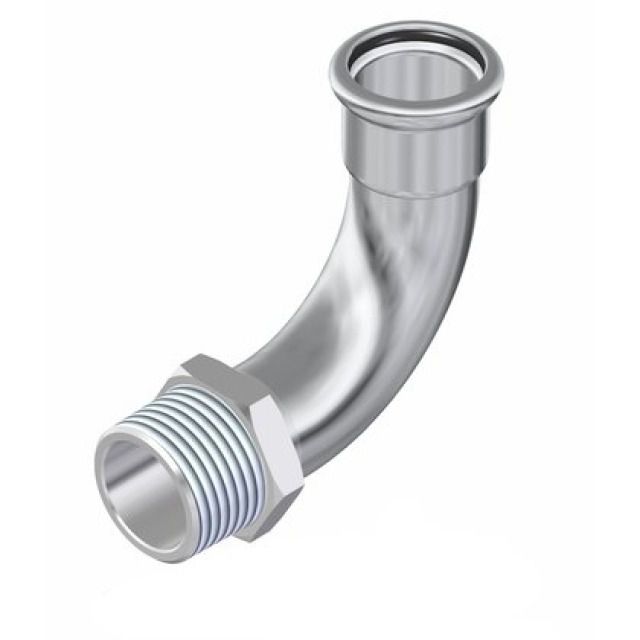PROFITEC PRESSINOX - FIG. 39
CURVA 90° CON FILETTATURA M
3/4" - 18 MM