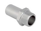 Geberit Mapress Pezzo adattatore acciaio inox con filetto maschio e terminale maschio (gas)