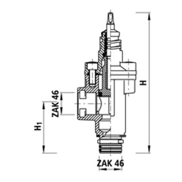 HAWLE ECKVENTIL M. ZAK
3121 ZAK46-ZAK46