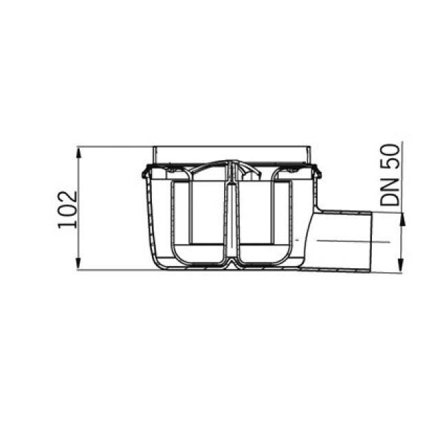 ACO ABLAUFK WAAGRECHT MIT ZUL
2500.00.00            DN 50