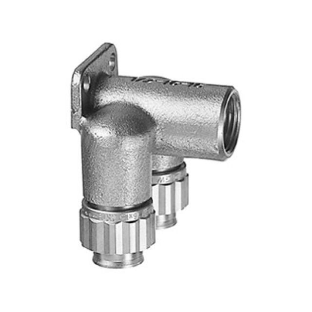 SANIPEX attacco x rubinetteria
doppio 5416.095
1/2" -16 -16 -95 mm