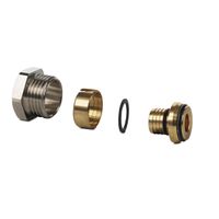Raccordi a vite con serraggio per tubi compositi multistrato, G 1/2" A, 16x2, nichelati