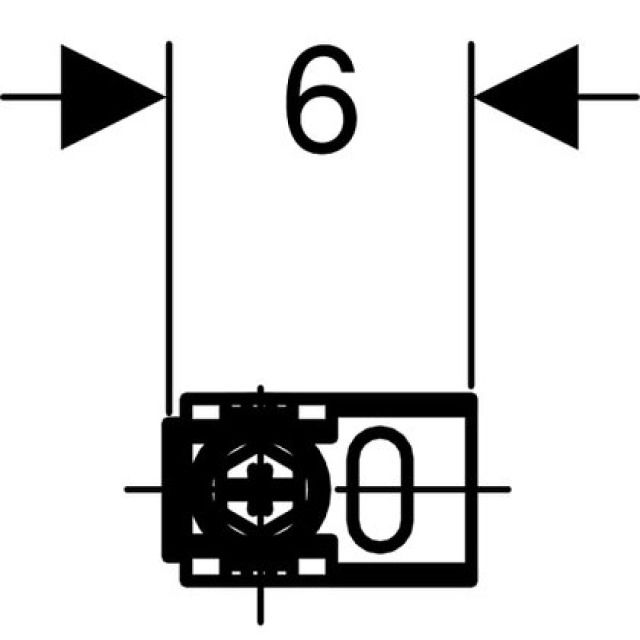 DUOFIX accessorio x fissaggio
parete post.ad angolo 111.835