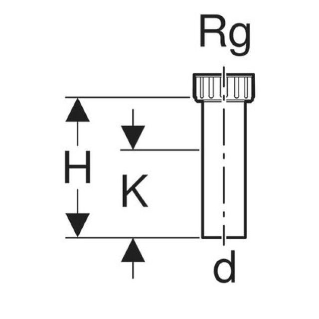 GEBERIT ANSCHLUSSSTUTZEN SCHW.
152.162     60 x 1/8   RG