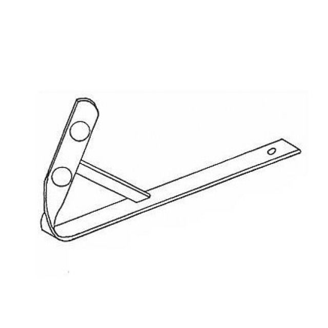 SCHEEFANGSTUETZEN GEDR GERADE
FEUERVERZINKT             3/4"