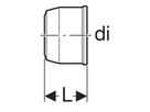 Geberit PushFit Cappuccio per collettore con innesto rapido, fisso