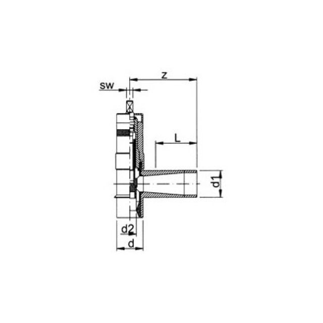 GF tee foratura ELEGF SDR 11
con valvola 193.281.606
63 / 63 mm