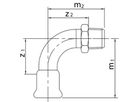 PROFITEC PRESSINOX CURVA 90° CON FILETTATURA M, Fig. 39