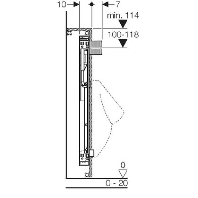 GIS elemento per orinatoio
uni.com.risciacquo vis.461.624
tipo 112/130