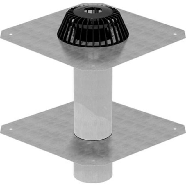 Imb.d'entrata acq.piov. 110 MM
358.026 con lamiere di colleg.
e colleg. alla barriera vapore